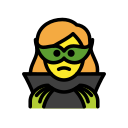 OpenMoji 13.1  🦹‍♀️  Woman Supervillain Emoji
