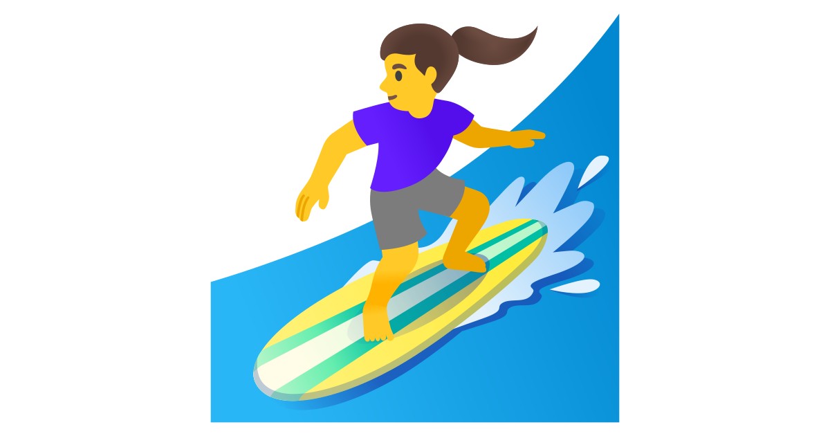 🏄‍♀️  Woman Surfing
