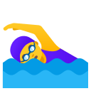 Google (Android 12L)  🏊‍♀️  Woman Swimming Emoji