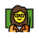 OpenMoji 13.1  👩‍🏫  Woman Teacher Emoji