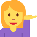 Twitter (Twemoji 14.0)  💁‍♀️  Woman Tipping Hand Emoji