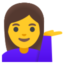 Google (Android 12L)  💁‍♀️  Woman Tipping Hand Emoji