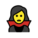 OpenMoji 13.1  🧛‍♀️  Woman Vampire Emoji