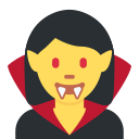 Twitter (Twemoji 14.0)  🧛‍♀️  Woman Vampire Emoji