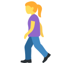 Twitter (Twemoji 14.0)  🚶‍♀️  Woman Walking Emoji