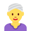Twitter (Twemoji 14.0)  👳‍♀️  Woman Wearing Turban Emoji