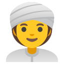 Google (Android 12L)  👳‍♀️  Woman Wearing Turban Emoji