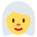 Twitter (Twemoji 14.0)  👩‍🦳  Woman: White Hair Emoji