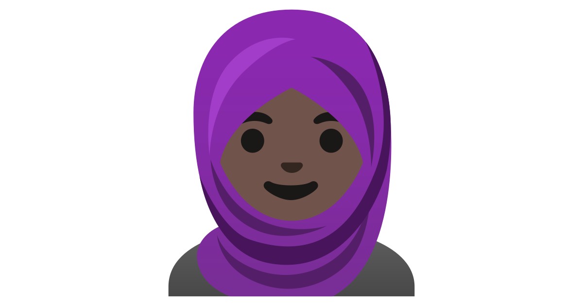 🧕🏿  Woman With Headscarf: Dark Skin Tone