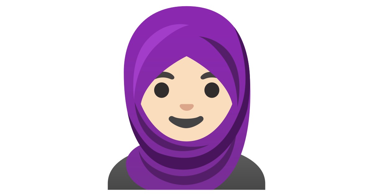 🧕🏻  Woman With Headscarf: Light Skin Tone