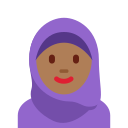 Twitter (Twemoji 14.0)  🧕🏾  Woman With Headscarf: Medium-dark Skin Tone Emoji
