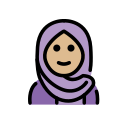 OpenMoji 13.1  🧕🏼  Woman With Headscarf: Medium-light Skin Tone Emoji