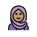 OpenMoji 13.1  🧕🏽  Woman With Headscarf: Medium Skin Tone Emoji