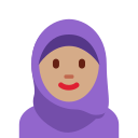 Twitter (Twemoji 14.0)  🧕🏽  Woman With Headscarf: Medium Skin Tone Emoji
