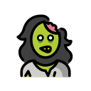 OpenMoji 13.1  🧟‍♀️  Woman Zombie Emoji