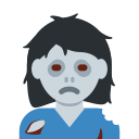 Twitter (Twemoji 14.0)  🧟‍♀️  Woman Zombie Emoji