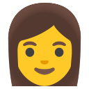Google (Android 12L)  👩  Woman Emoji