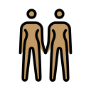 OpenMoji 13.1  👭🏽  Women Holding Hands: Medium Skin Tone Emoji