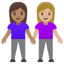 Google (Android 12L)  👩🏽‍🤝‍👩🏼  Women Holding Hands: Medium Skin Tone, Medium-light Skin Tone Emoji