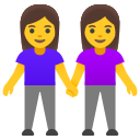 Google (Android 12L)  👭  Women Holding Hands Emoji