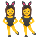 Google (Android 12L)  👯‍♀️  Women With Bunny Ears Emoji