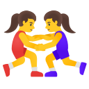 Google (Android 12L)  🤼‍♀️  Women Wrestling Emoji