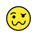 OpenMoji 13.1  🥴  Woozy Face Emoji