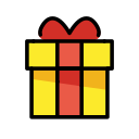 OpenMoji 13.1  🎁  Wrapped Gift Emoji