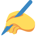 Twitter (Twemoji 14.0)  ✍️  Writing Hand Emoji