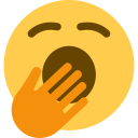 Twitter (Twemoji 14.0)  🥱  Yawning Face Emoji