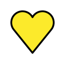 OpenMoji 13.1  💛  Yellow Heart Emoji