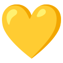 Google (Android 12L)  💛  Yellow Heart Emoji