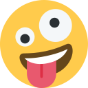Twitter (Twemoji 14.0)  🤪  Zany Face Emoji