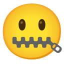 Google (Android 12L)  🤐  Zipper-mouth Face Emoji